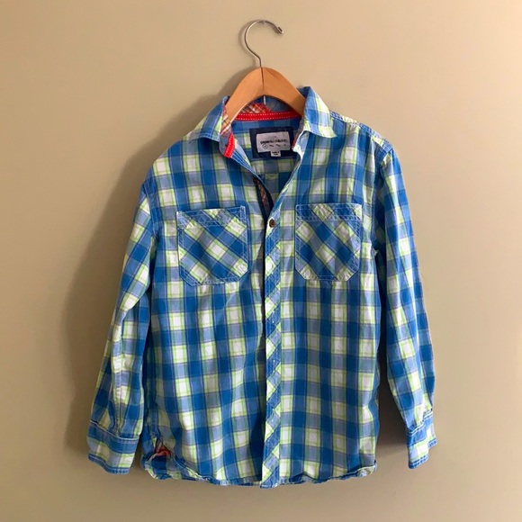 PAPER DENIM & CLOTH Button down long sleeve shirt - Size 8 - Picture 1 of 6